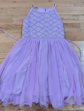 Speechless Lilac Glitter Halter Tulle Dress